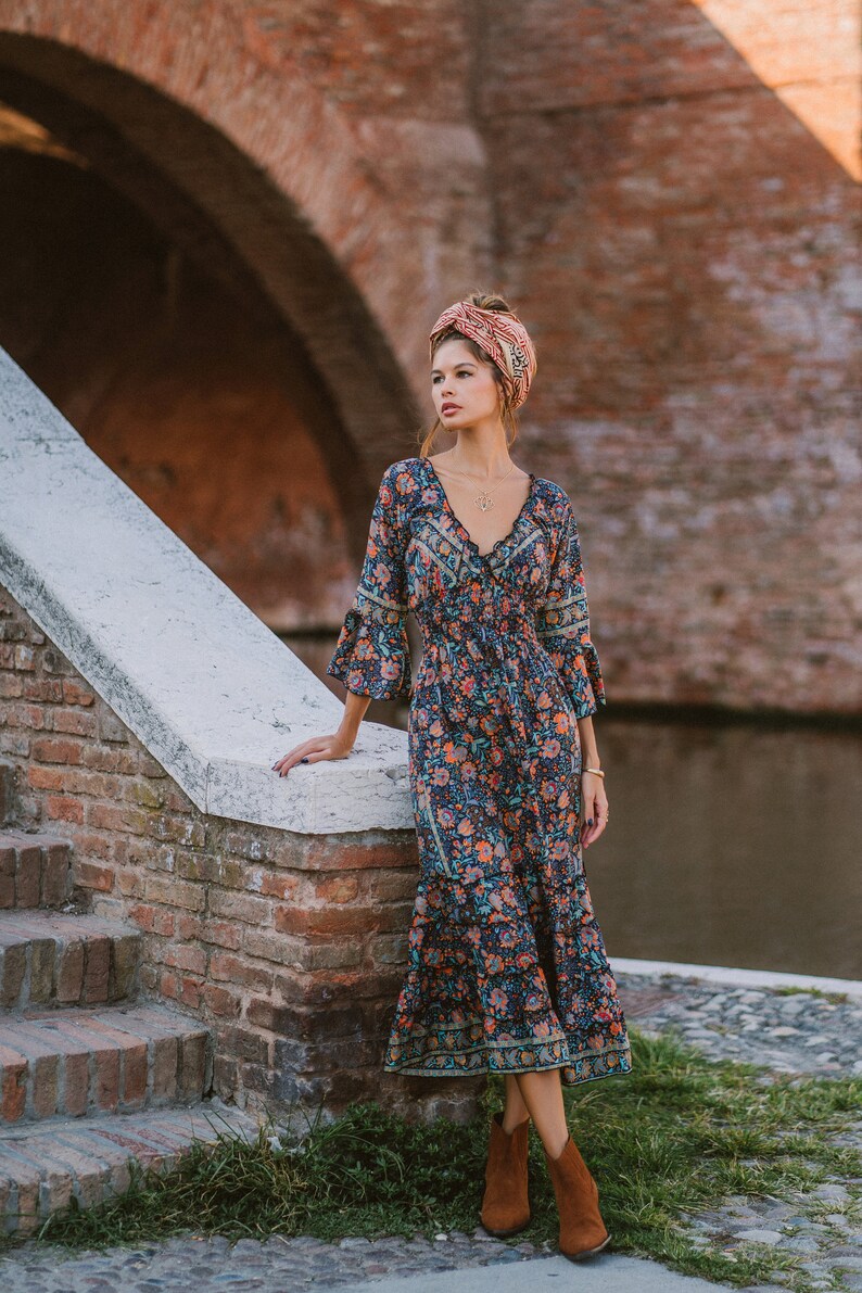 Bohemian Floral Dress