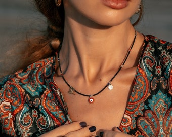 Evil Eye Necklace || Protection Amulet Necklace || Nazar Boncuk necklace || Talisman Necklace || Turkey Eye Necklace