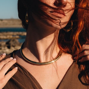 Brass Ethnic Chocker || Torque Necklace || Viking Necklace || Tribal Necklace || Ethnic Torque || Minimaliste Chocker