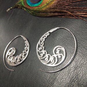 Spiral Hoop Earrings