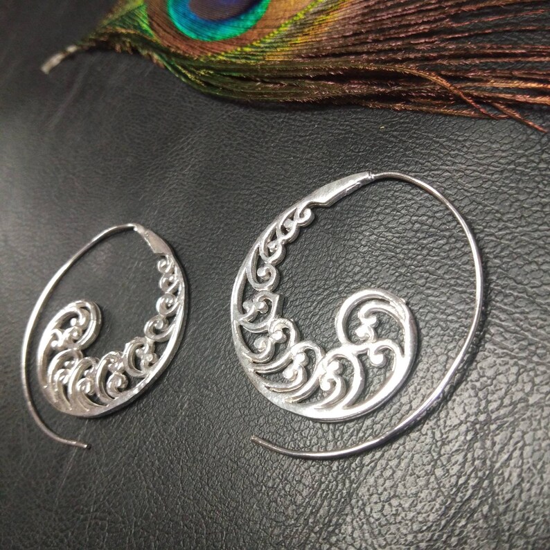 Spiral Hoop Earrings