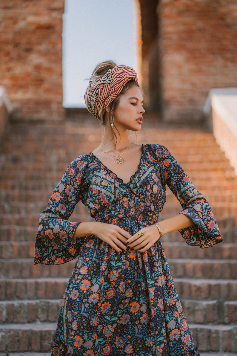 Bohemian Floral Dress