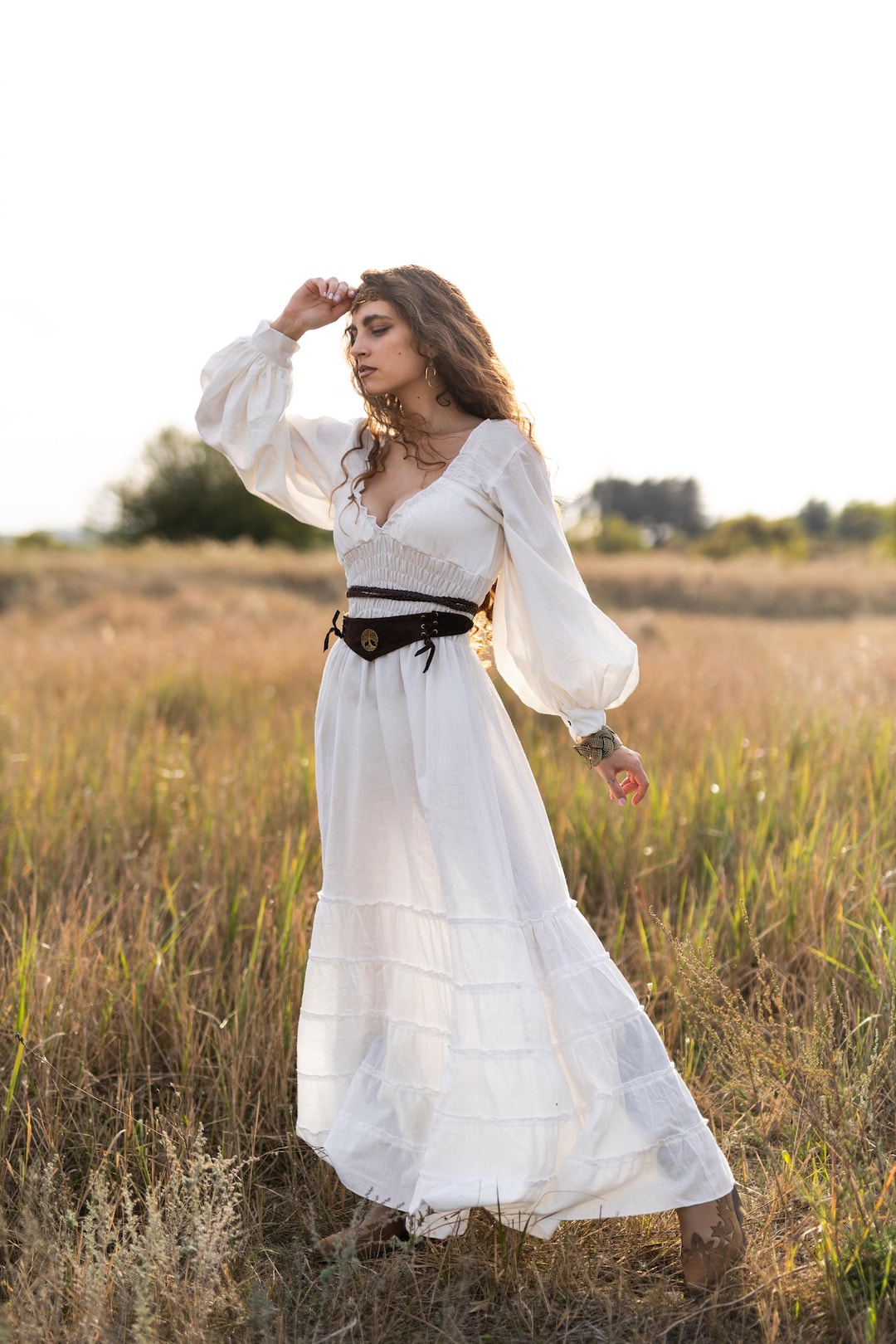 bohemianseoul BOHEMSO トップス ホワイト Handmade Cotton Voile Crop Top: Bohemian Off-shoulder Blouse - Etsy