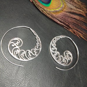 Spiral Hoop Earrings