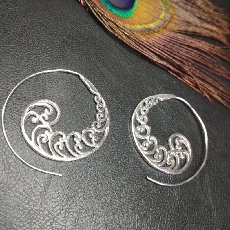 Spiral Hoop Earrings