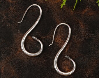 Snake Earrings || Ethnic Viking Earrings || Norse Mythology Tribal Earrings