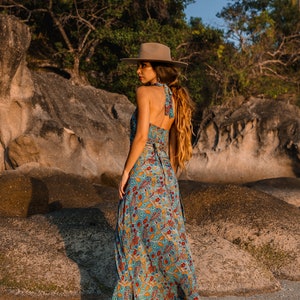 Long Backless Summer Boho Dress