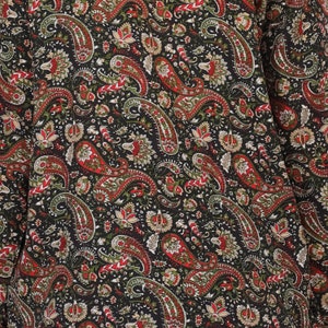 Paisley Print Polyester Kimono