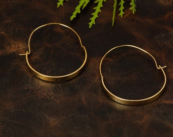Minimalist Hoop Earrings || Original Hoops || Smooth Hoop Earrings
