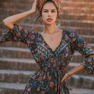 Bohemian Floral Dress