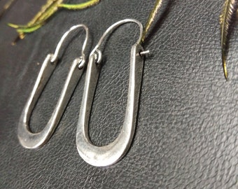 Original Shape Hoop Earrings || Minimalist Ethnic Hoops || Women's Sleek Hoop Earrings || Light Weight Hoops