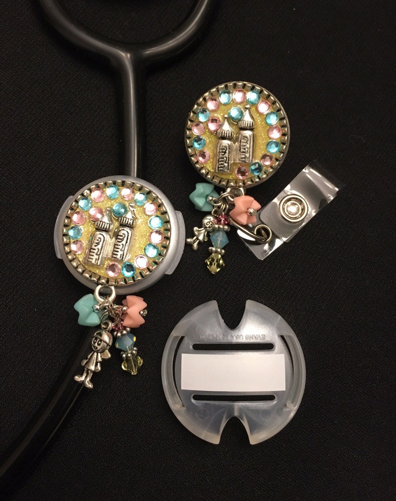 Badge Reel & Stethoscope ID Tag Set Etsy