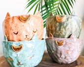 Moon Kitty Cup or planter