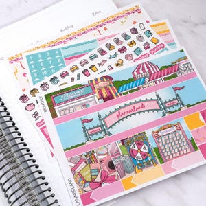 Kit mensile Plannerland / Kit di adesivi mensili da utilizzare con i planner verticali, kit di distribuzione mensile verticale standard per ECLP, TillyJournals
