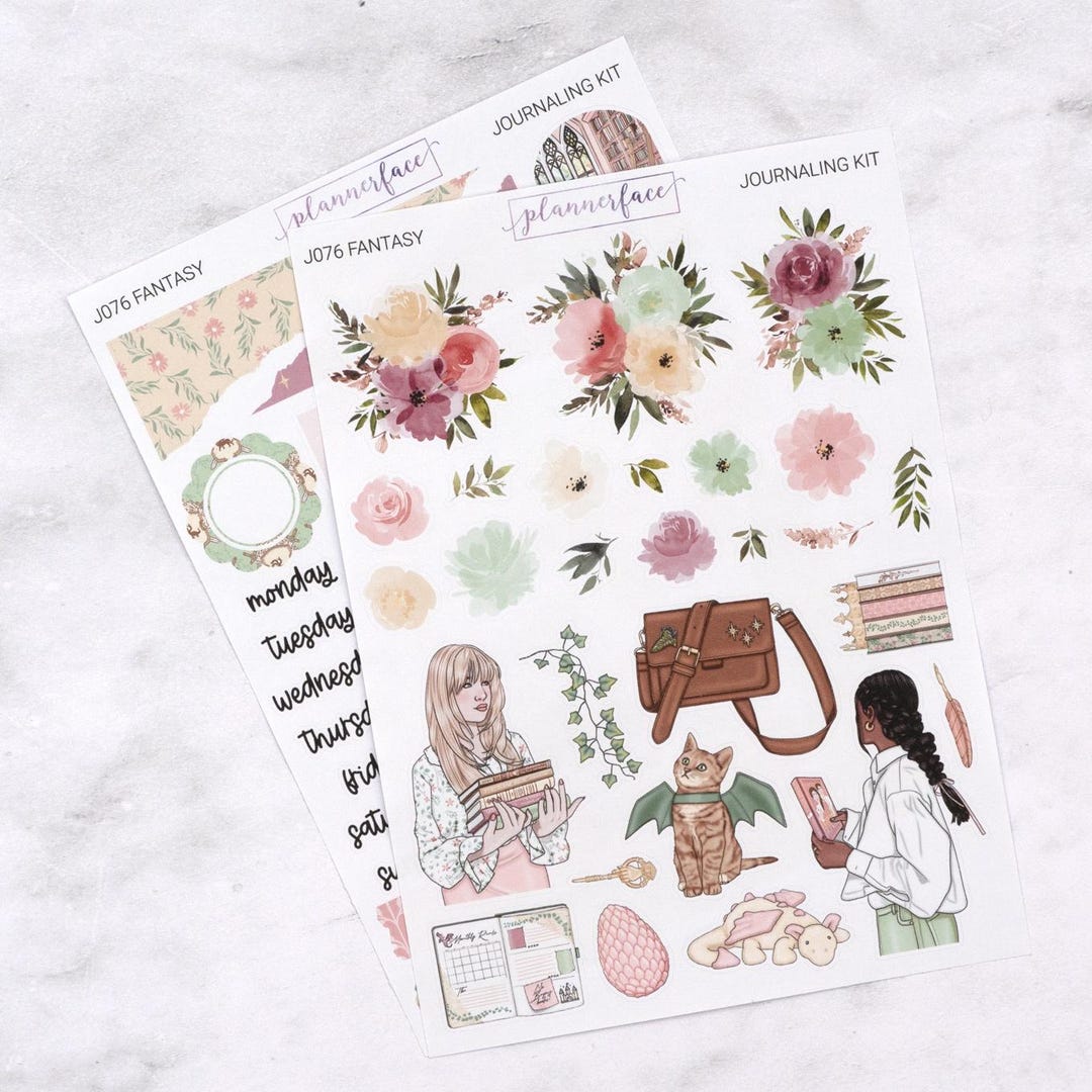 Fantasy Journalling Kit for Bullet Journals & Notebooks, Scrapbooking ...