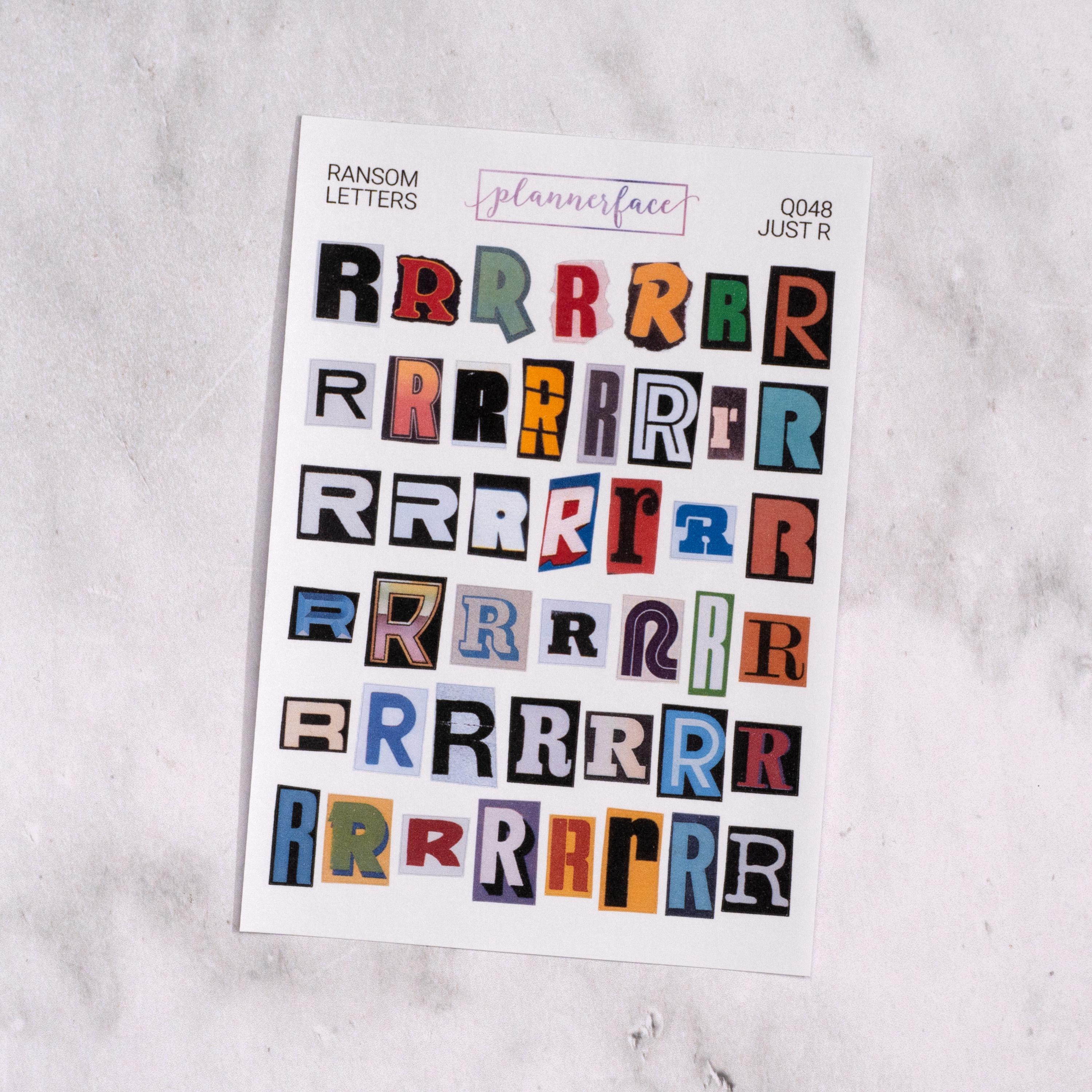 Ransom Note Journalling Stickers - Individual Letters! for Junk ...