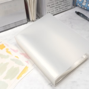 Blank Pocket Sticker Album | Half Sheet Sticker Book, Kit Sticker Storage, 5.7 x 7.7 Album, Photo Album, Plannerface