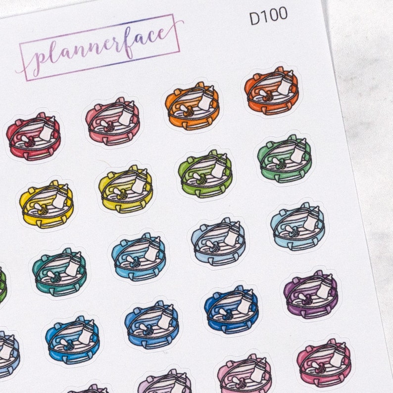 Diaper Nappy Bag Planner Stickers | Baby, Mom / Mum Mini Doodle Icons ...