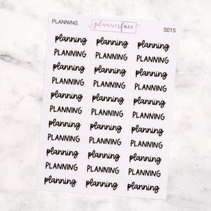 Laundry Scripts | Lettering Planner Stickers, Planning Scripts, Mixed Hand Lettered Fonts in Black (S014)