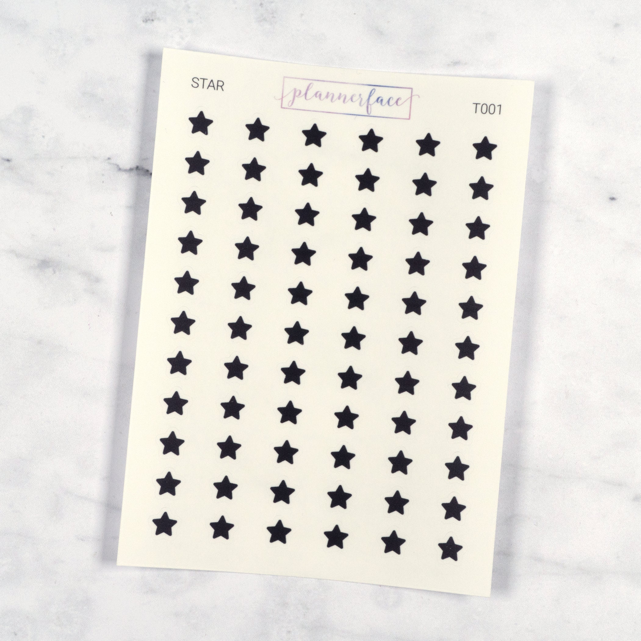 Star Mini Icon Transparent Stickers | 66 Clear Planner Stickers ...