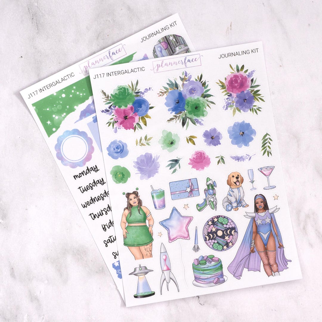 Intergalactic Journalling Kit for Bullet Journals & Notebooks ...