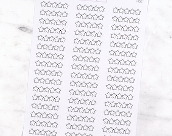 Star Rating Stickers | Functional Stickers for Vertical Planners, Book Journals, Reading Trackers
