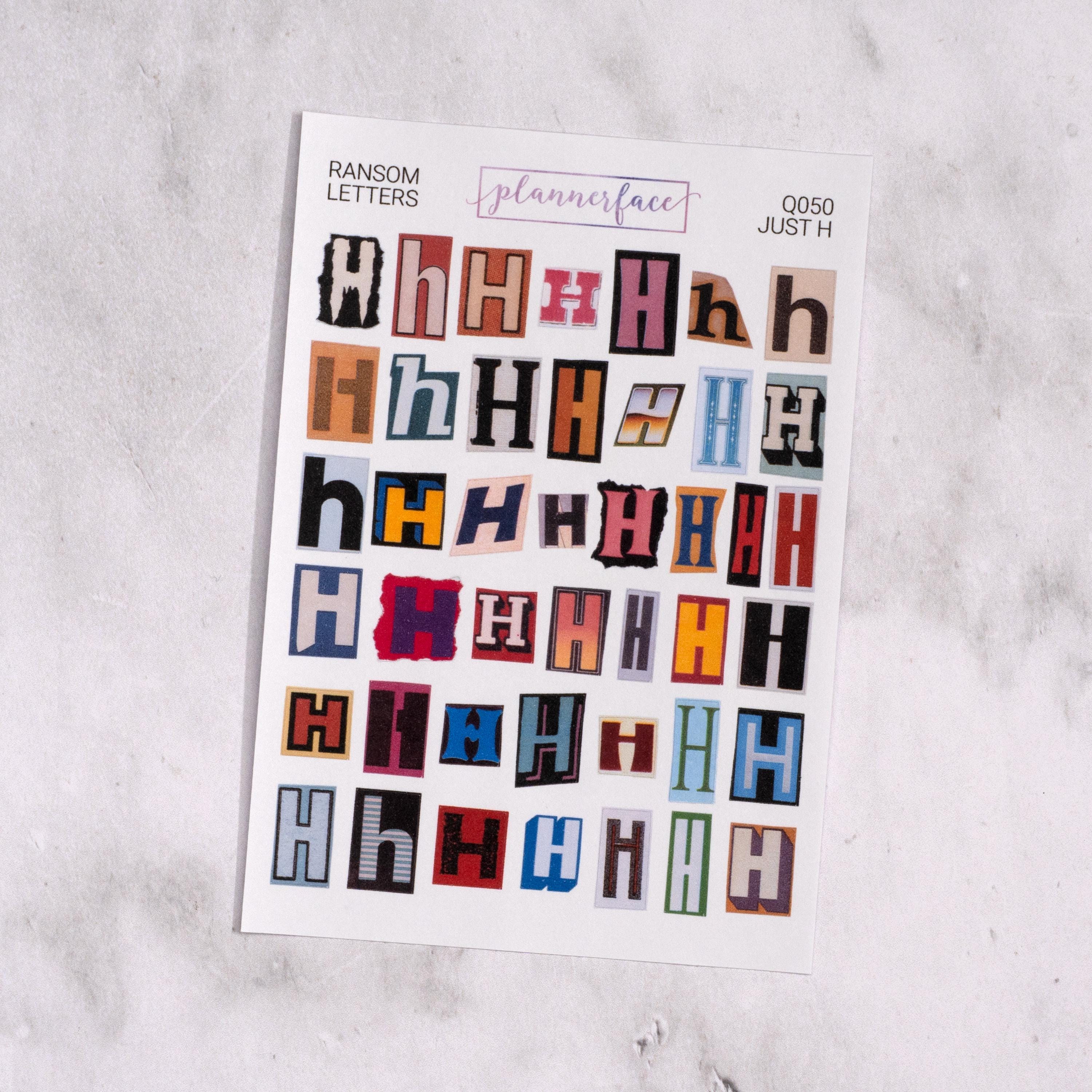 Ransom Note Journalling Stickers - Individual Letters! for Junk ...
