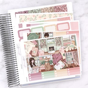 Kit d'autocollants hebdomadaires Fantasy pour aménagement vertical (7 x 9, B6 A5) | Plus de 6 pages d'autocollants fonctionnels et décoratifs pour agenda, pour garder la mémoire