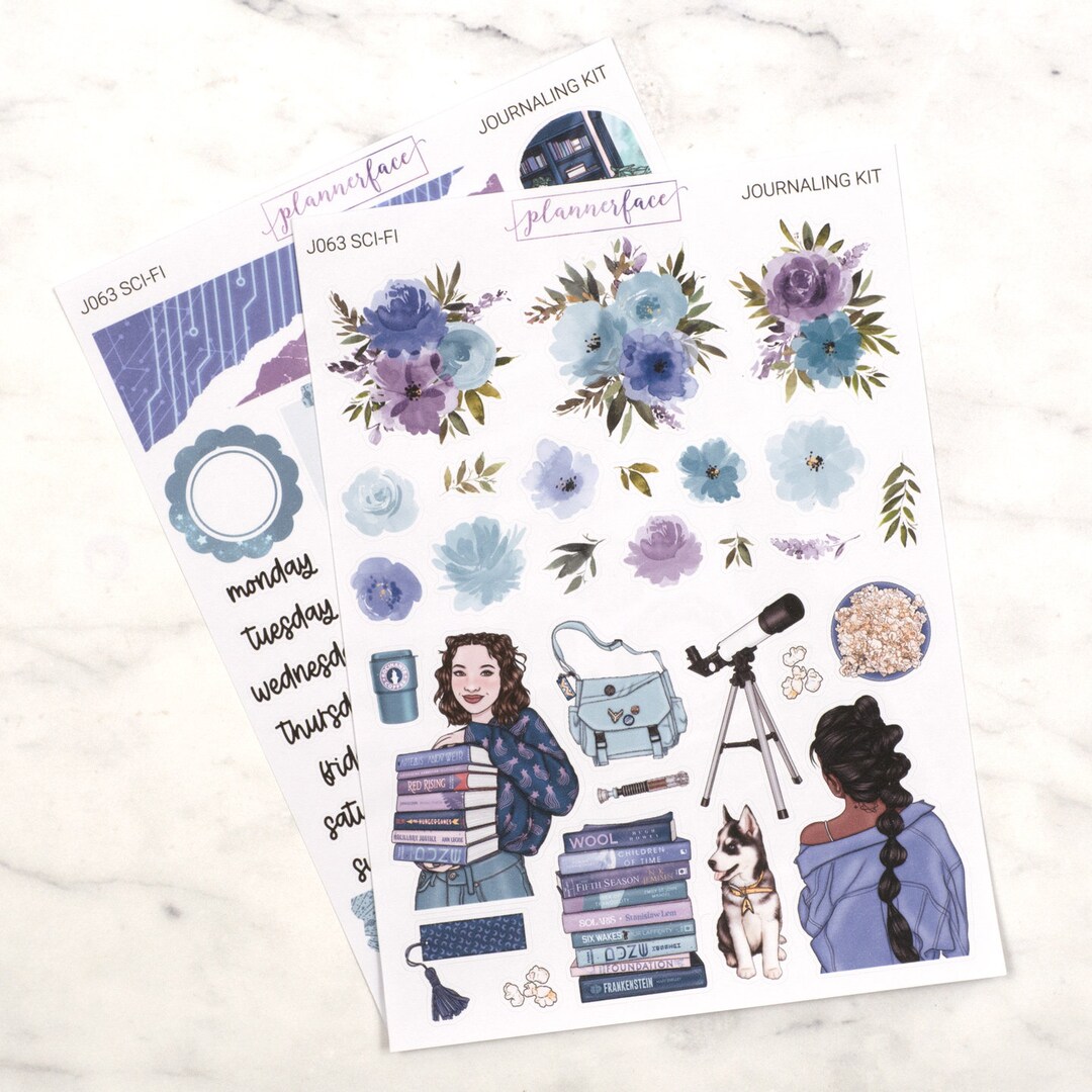 Sci-fi Journalling Kit for Bullet Journals & Notebooks, Scrapbooking ...