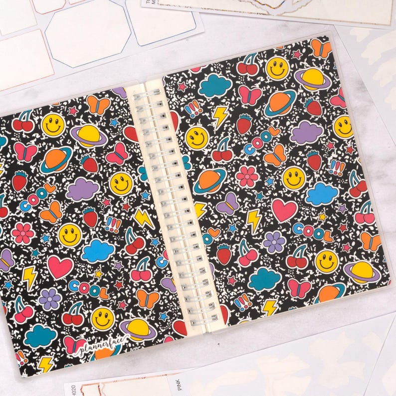 Composition Book Reusable Sticker Album 5