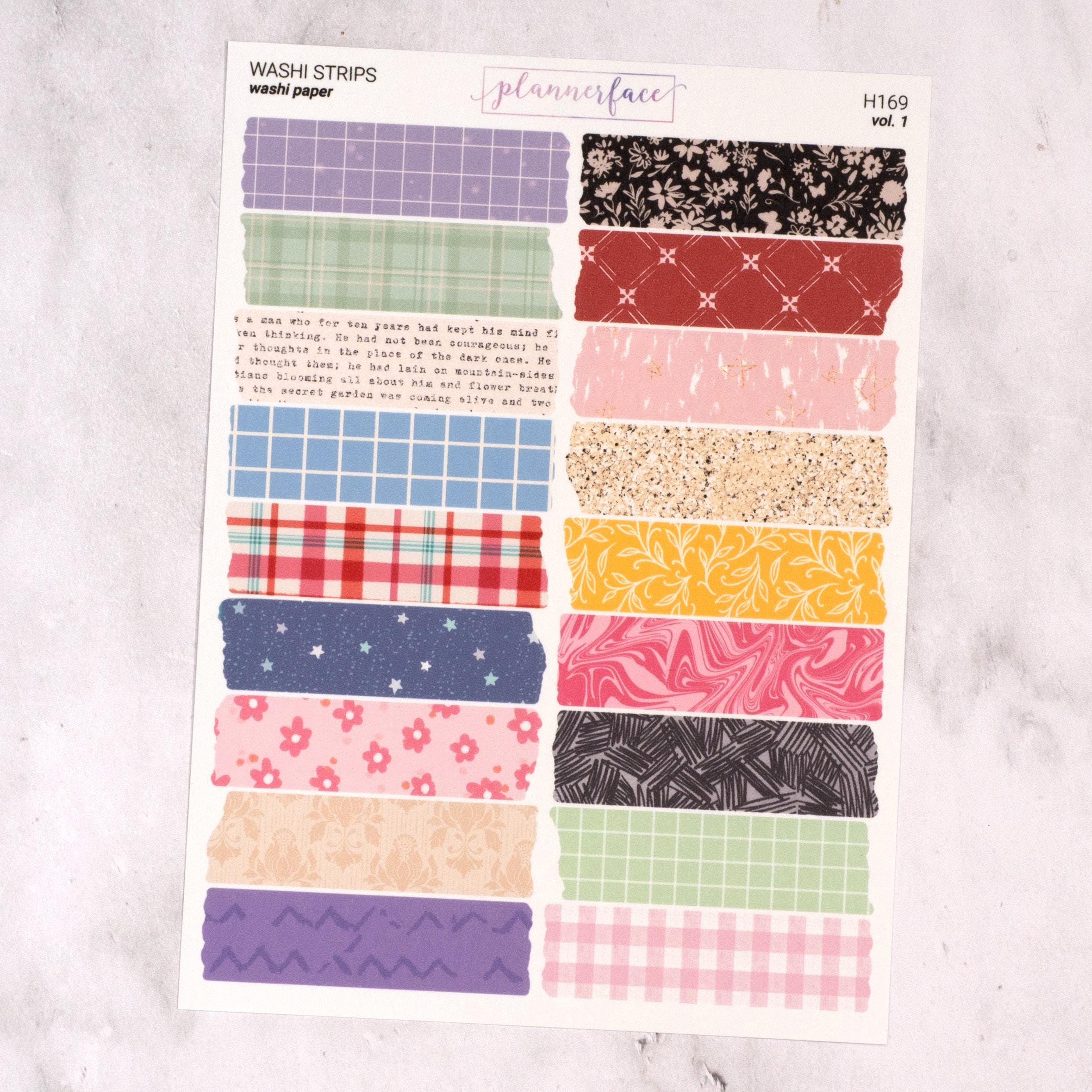 Washi Tape Torn Strips Journalling Stickers for Bullet Journals ...