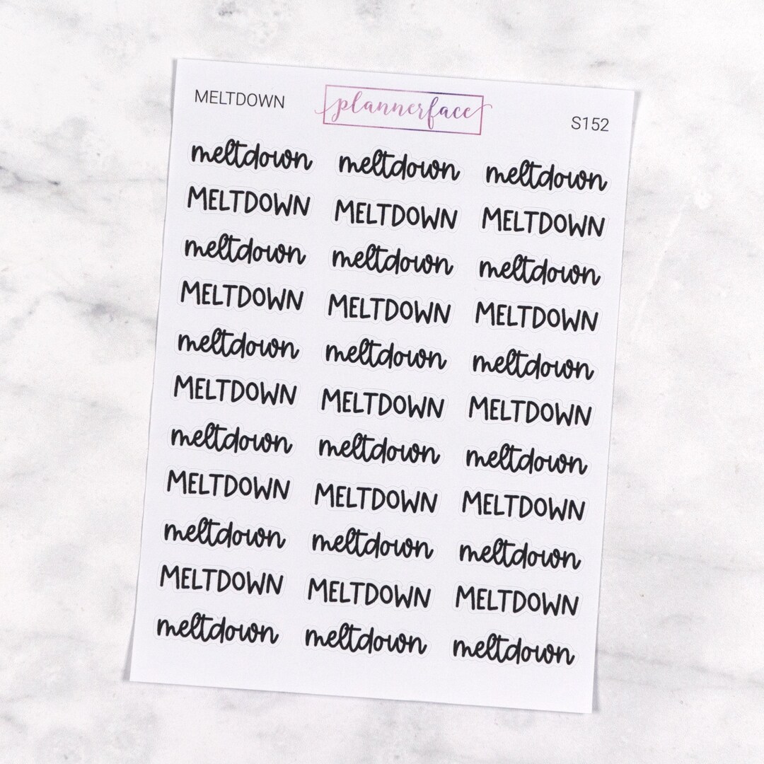Mixed Hand Script Meltdown Scripts | Lettering Planner Stickers, Planning Scripts, Mixed ...