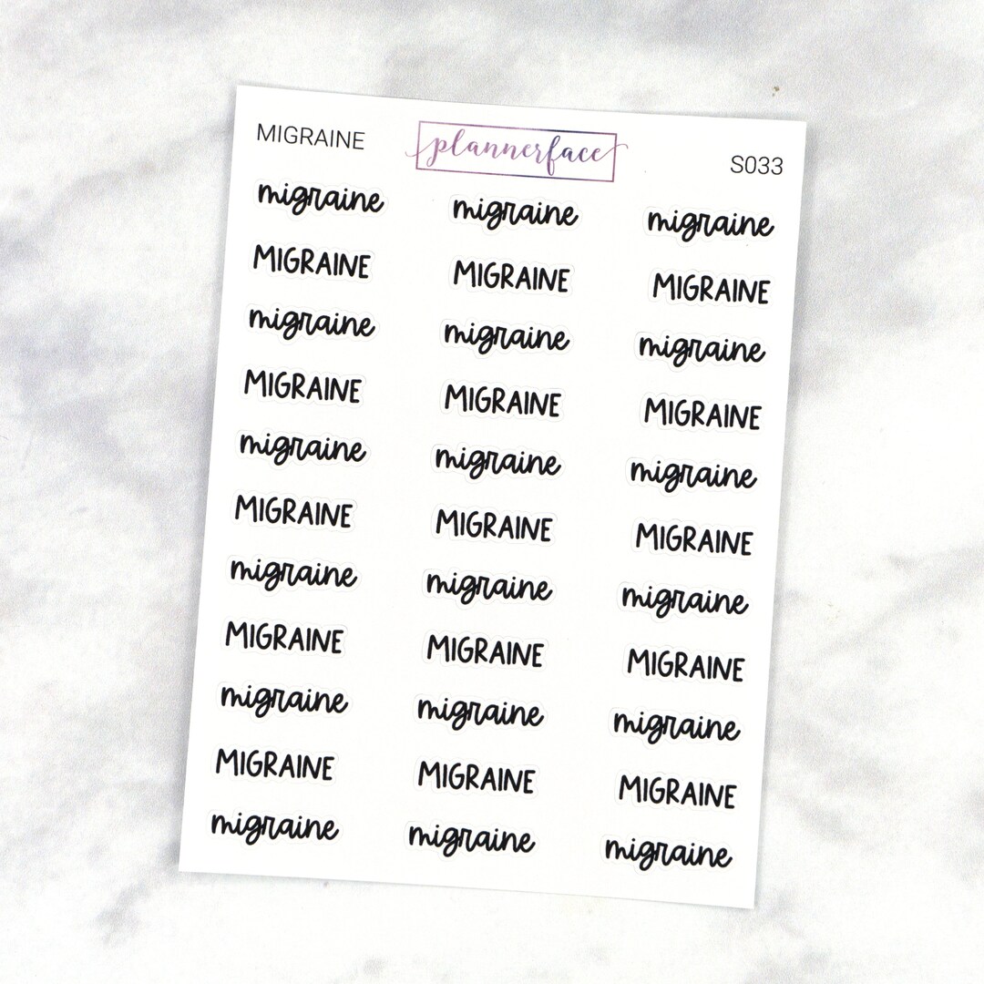 Mixed Hand Script Migraine Scripts | Lettering Planner Stickers, Planning Scripts, Mixed ...