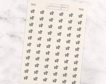 Mini Icons Stickers Sheet | Transparent Stickers | Planner Stickers ...