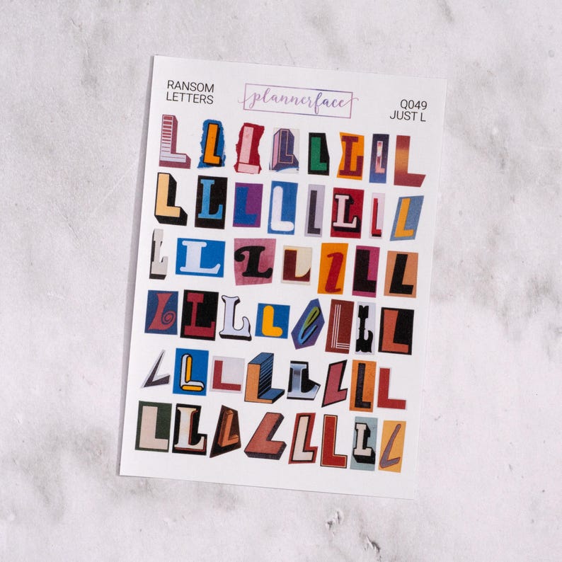 Ransom Note Journalling Stickers - Individual Letters! for Junk ...