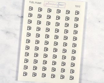 Mini Icons Stickers Sheet | Transparent Stickers | Planner Stickers ...