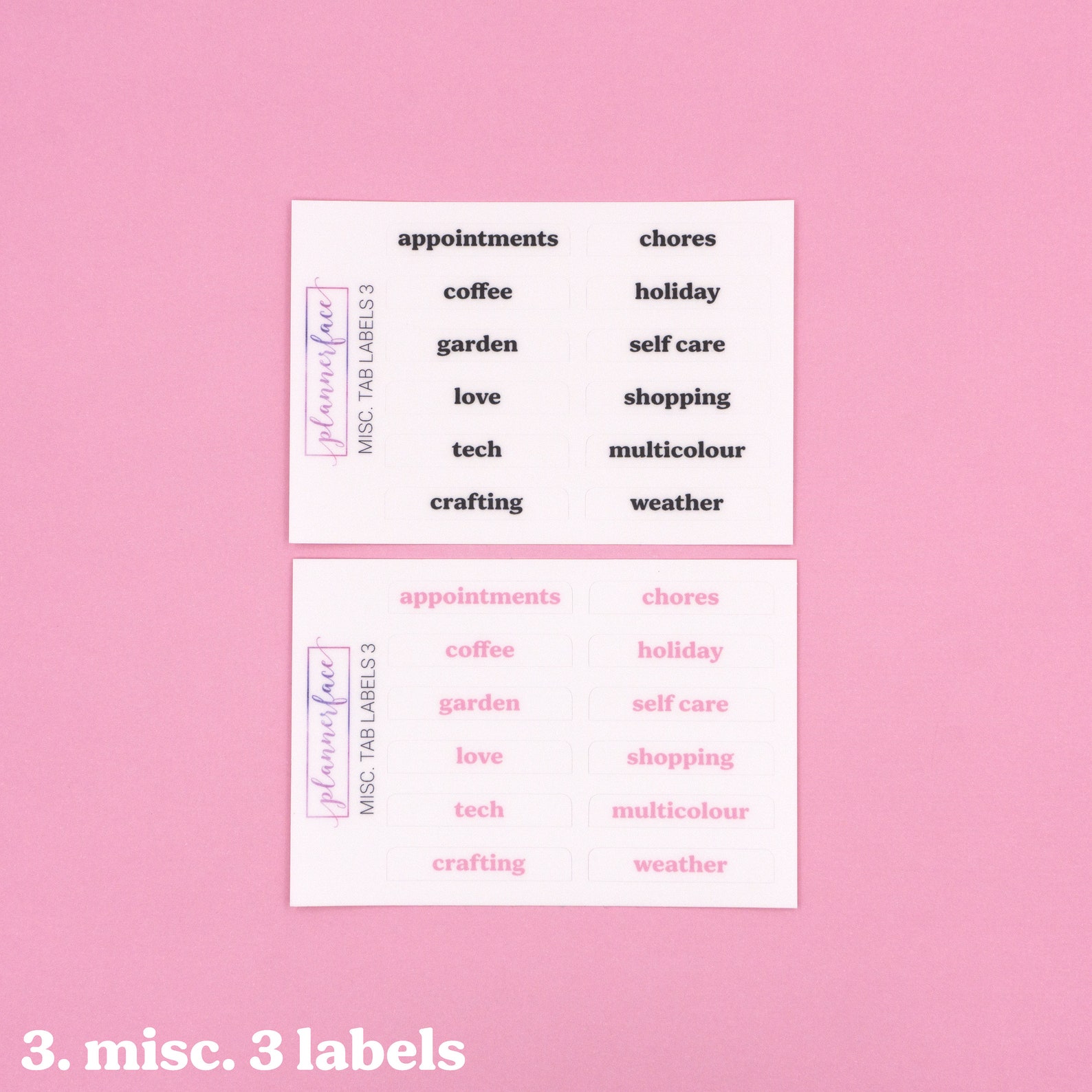 Tab Labels for Album Dividers | Sticker Organisation, Sticker Storage ...