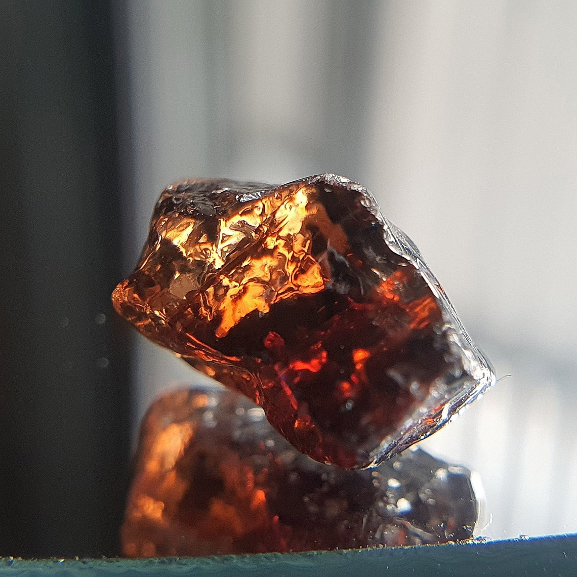 77 Ct Jacinth Natural Zircon Top Crystal Rought From Etsy