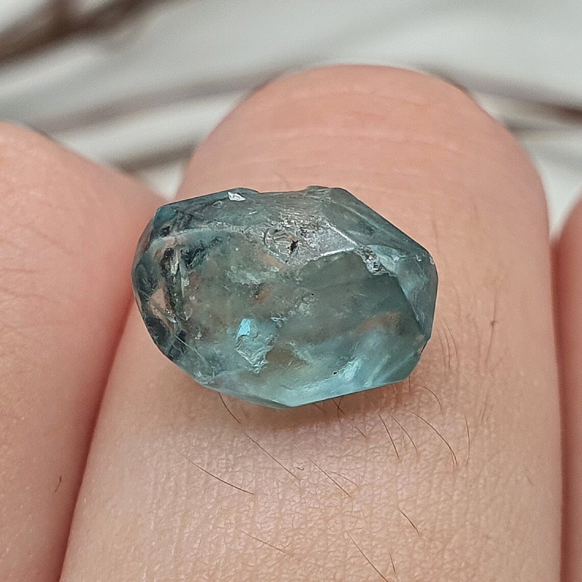 591 ct TOP CRYSTAL Natural Blue Zircon rough Blue Zircon Etsy