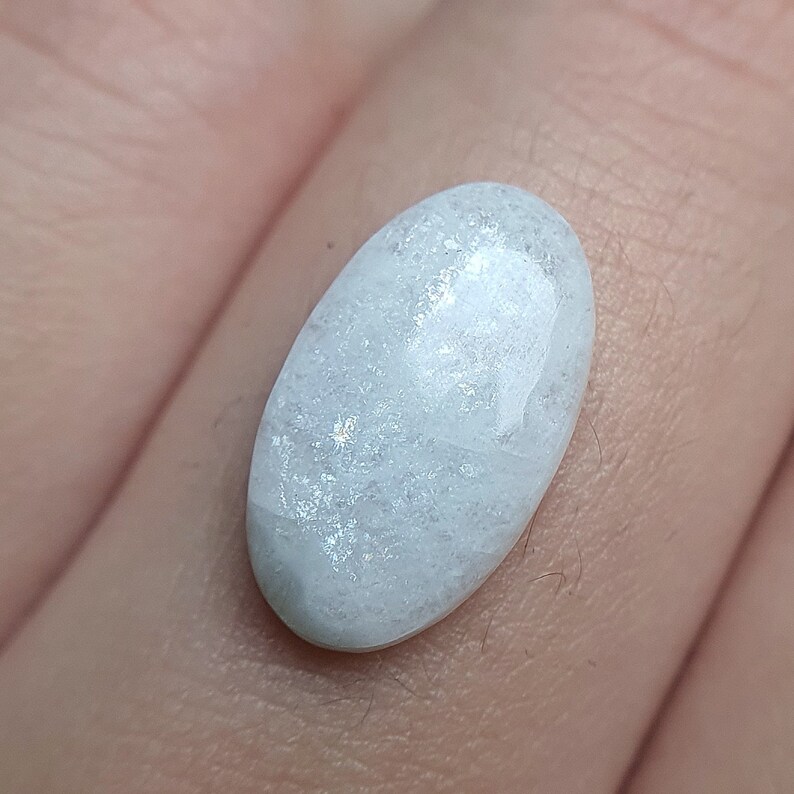06 G. Moonstone Iridescent Clean White Gemstone Cabochon Etsy