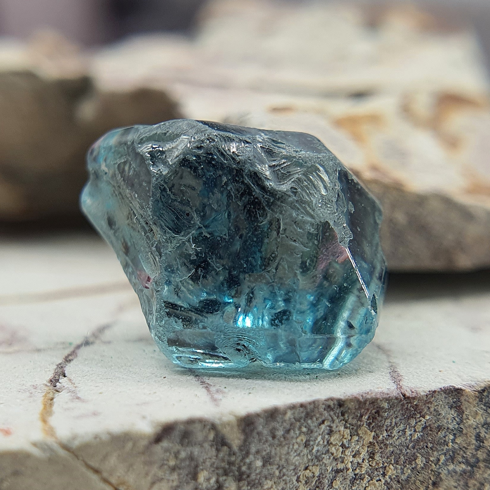 595 ct TOP CRYSTAL Natural Blue Zircon rough Blue Zircon Etsy