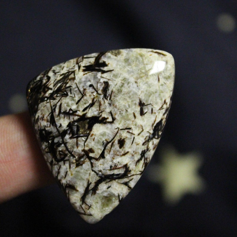 Rare Astrophyllite Cabochon Top quality Handmade Russian Astrophyllite gold cabochon Petroglyph Rare gemstone 43x35x29mm natural stone