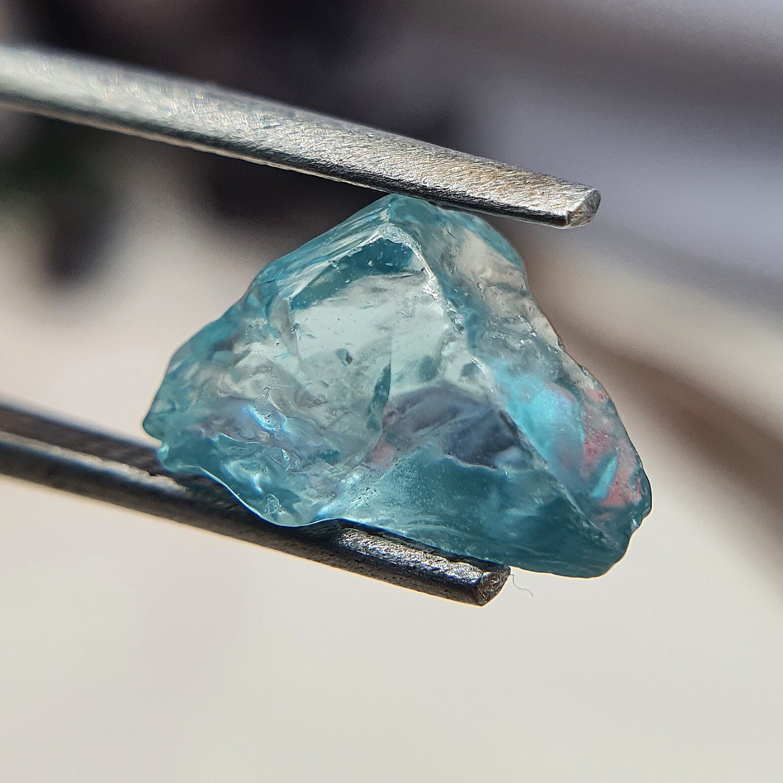 36 ct TOP CRYSTAL Natural Blue Zircon rough Blue Zircon Etsy