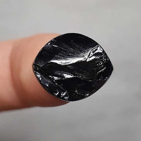 natural stone Top quality Black Spinel Raw Rare gemstone,23,9\u04458,5\u04453,7 mm PAIR Thai Black Spinel cabochon Rare Black Spinel Pleonaste