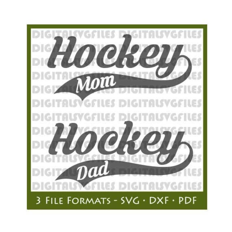 Download Ice Hockey Mom Dad Svg File Ice Hockey Svg Dxf Hockey Mom Etsy