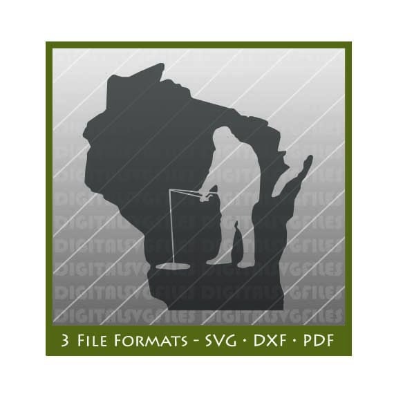 Download Wisconsin State Ice Fishing Svg Ice Fishing Svg Wisconsin Etsy