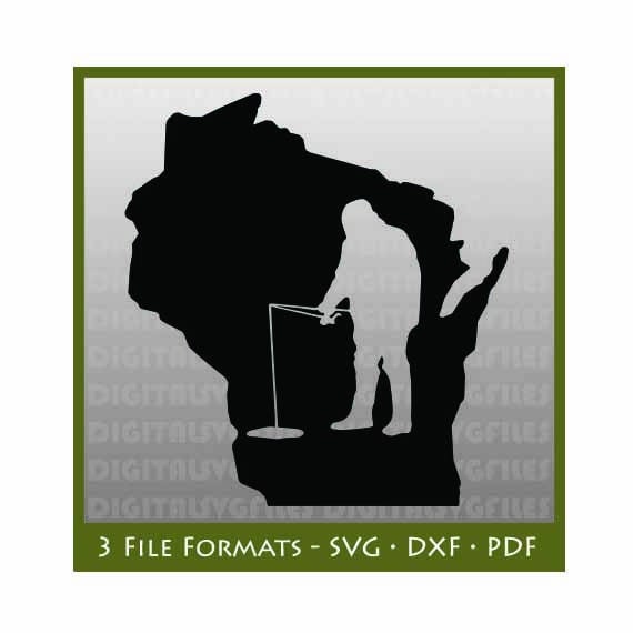 Download Wisconsin State Ice Fishing svg Ice Fishing svg Wisconsin ...