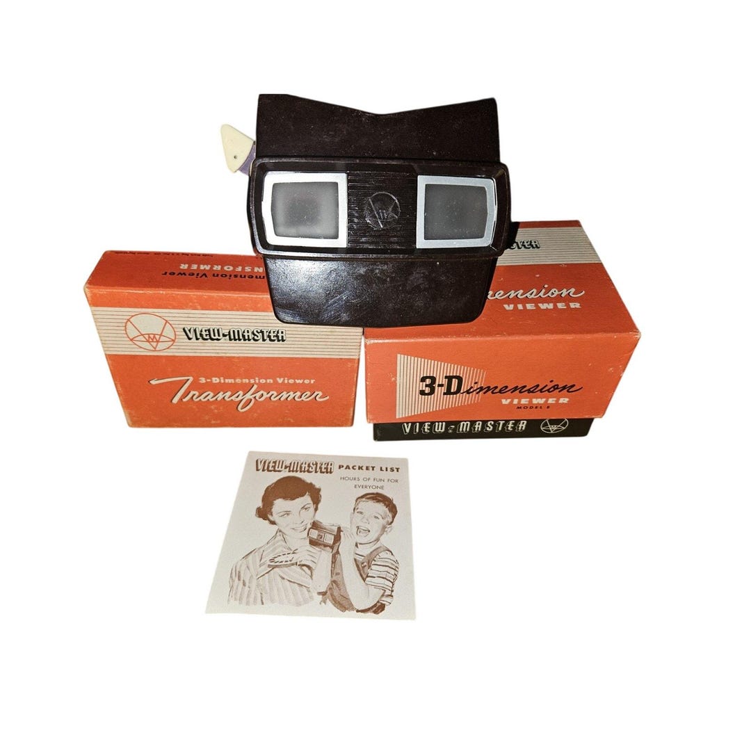 Viewmaster Model E View Master Model E 3-dimension Viewer MIB With Transformer Light ...