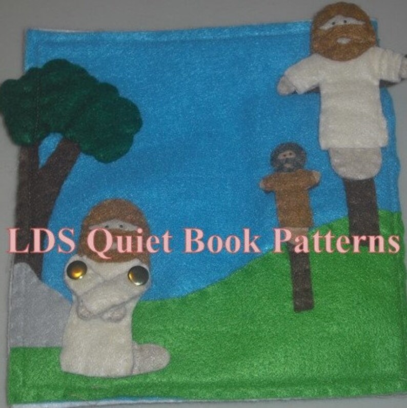 Bible Quiet Book Patterns - LDS Quiet Book Patterns - Jesus in ...