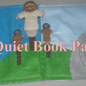 Bible Quiet Book Pattern - Toddler Quiet Book Pattern - Jesus in Gethsemane, On the Cross, In the Tomb, and Resurrected